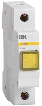Лампа сигнальная ЛС-47М желт. KARAT IEK MLS20-230-K05