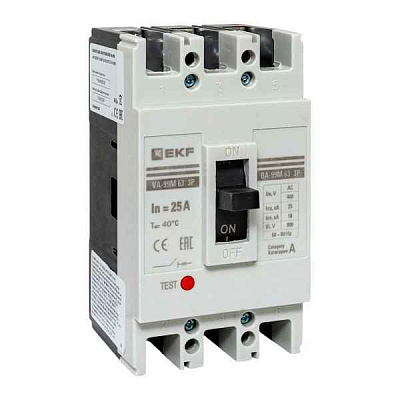 Выключатель автоматический 3п 63/25А 25кА ВА-99М PROxima EKF mccb99-63-25m 