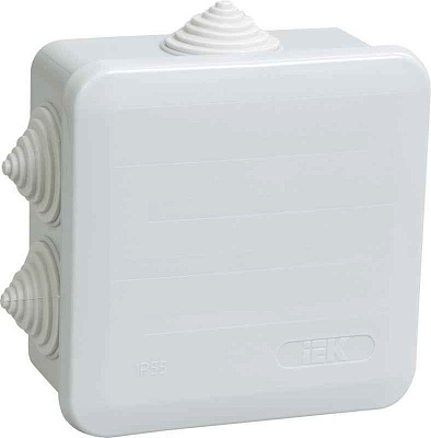 Коробка распаячная ОП 100х100х50 IP44 КМ41255 IEK UKOZ11-100-100-050-K41-44 