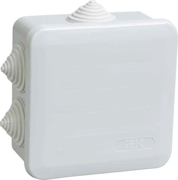 Коробка распаячная ОП 100х100х50 IP44 КМ41255 IEK UKOZ11-100-100-050-K41-44 