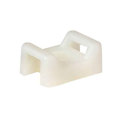 Площадка под хомуты (22х16) с монтажным отверстием М4 бел. (уп.100шт) PROxima EKF pmo-22-16-w 