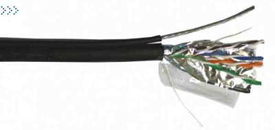 Кабель TWT FTP, 4 пары, Кат.5е, для внешней прокладки, 305 м