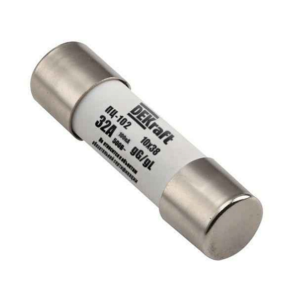 Предохранитель цилиндрический 10А 10х38 ПЦ-102 DEKraft 21364DEK 