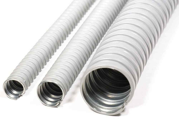 Металлорукав в ПВХ изоляции Р3-ЦП нг 16 (50 м/уп.) серый ГОФРОМАТИК 