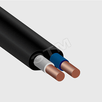 Кабель АВВГ 2x10 (АВВГ-пнг(А)-LS 2x10 ОК (N) (0,66кВ), Алюр, РФ