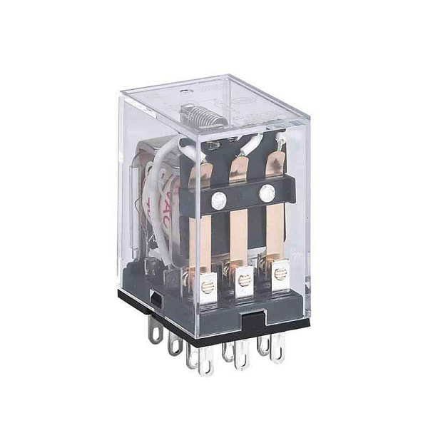 Реле промежуточное JZX-22F(D) 3 конт. с инд. LED 5А 24В AC CHINT 285356 