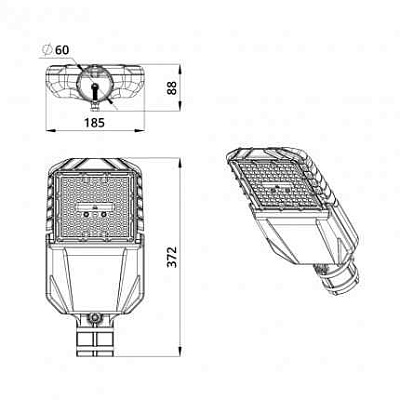 ДКУ Гроза 50 M 4000К 155x70° ПромЛед