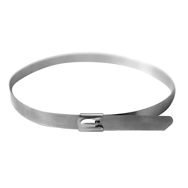 Хомут кабельный 4.6х300 нерж. сталь AISI 304 серебр. (уп.50шт) DKC 27406 