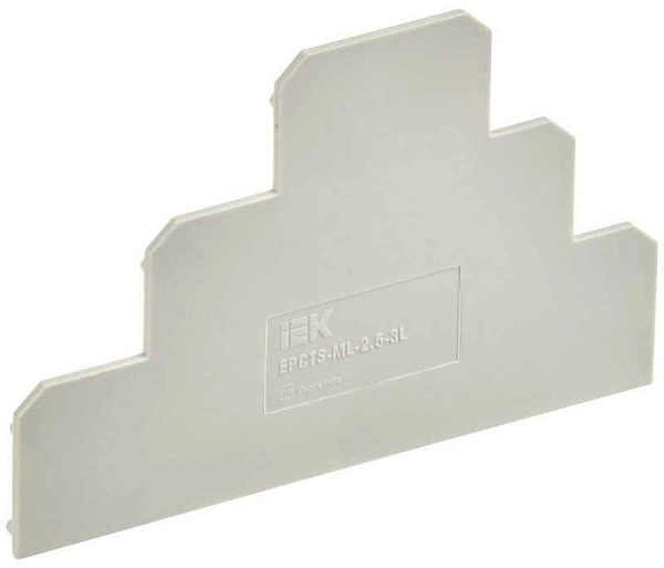 Заглушка для CTS-ML ARMAFIX 3 ур. 2.5кв.мм сер. IEK YCT13-00-3-K03-002-ZGL 