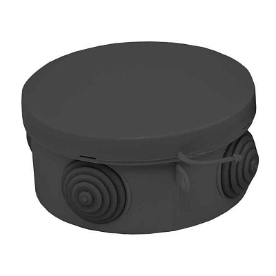 Коробка распаячная КМР-040-039 с крышкой 85х40 4 мембранных ввода IP54 черн. EKF plc-kmr-040-039-b 