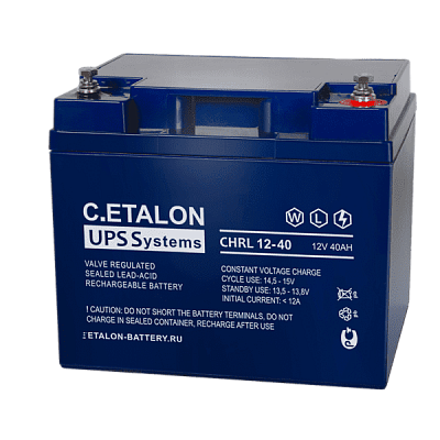 Аккумулятор C.ETALON CHRL 12-40 - купить в Москве - ООО Гамма-компоненты