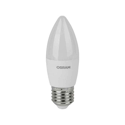 Лампа ЛЕД  E27  7,0Вт свеча мат.6,5К LVCLB60 7SW/865 230V RU OSRAM