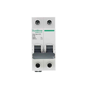 Выключатель автоматический модульный 2п C 10А 4.5кА City9 Set 230В SE C9F34210 Systeme Electric
