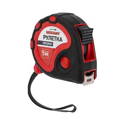 Рулетка измерительная Профи 5мх19мм прорезиненный корпус Rexant 12-9005 