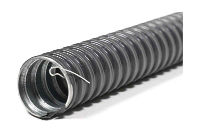 Металлорукав в ПВХ изоляции МРПИ нг Морозка 16 (50 м/уп.) с протяжкой УХЛ1 ГОФРОМАТИК 