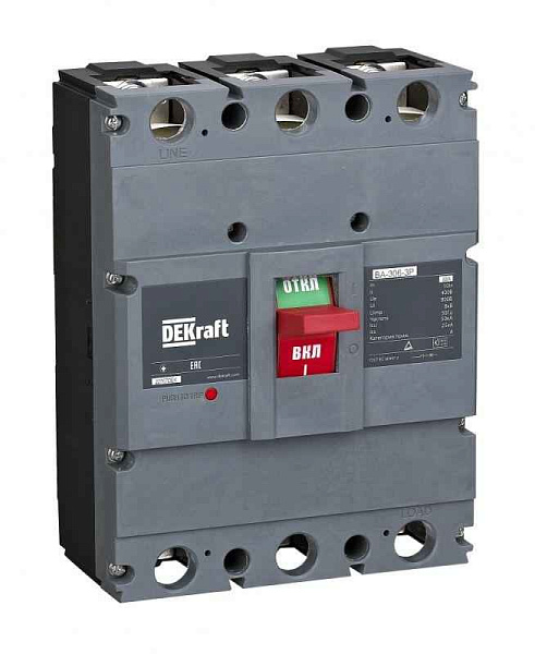 Выключатель автоматический 3п 630А 50кА ВА-306 DEKraft 22765DEK 