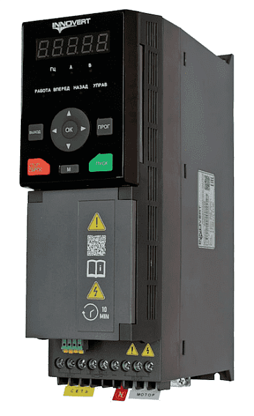 Преобразователь частоты векторный INNOVERT IMD222U21E (2,2 кВт x 220 В), выходной ток 10.0 А 