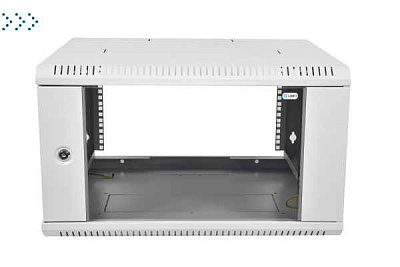 Шкаф телекоммуникационный настенный разборный 15U (600х650) дверь стекло 