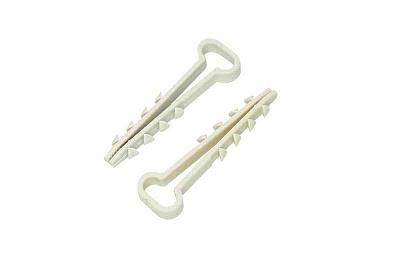 Дюбель-хомут 5-10 для плоского кабеля бел. (уп.100 шт) PROCONNECT 07-4611 