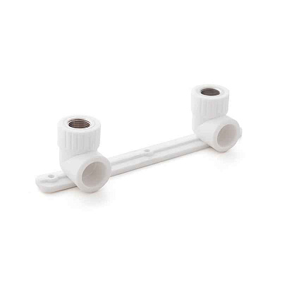 Угольник комбинированный под смеситель PPR внутр. резьба 20х1/2 бел. RTP 10701 