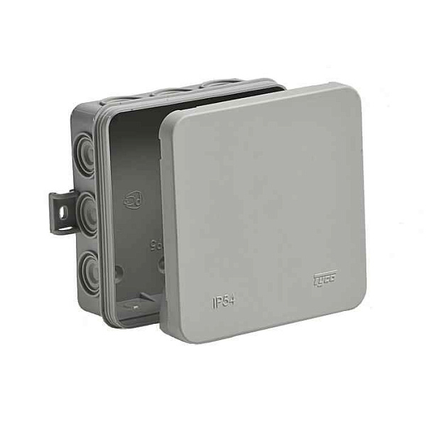 Коробка распределительная ОП 100х100х35мм IP54 12 вводов сер. Ruvinil 67095 