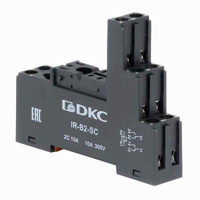Элемент базовый пассивный для установки одиночных реле до 230В АС/DC DKC IR-B2-SC 