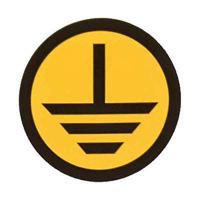 Знак "Земля" круглый d20мм EKF an-1-04