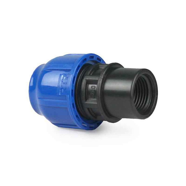 Муфта компрессионная внутр. резьба PN16 d25х3/4дюйм для ПЭ труб RTP 11484 