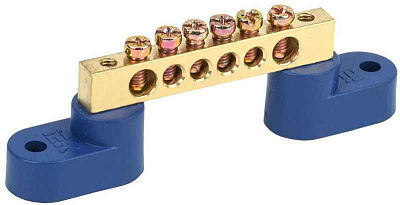 Шина нулевая ШНИ-6х9-6 У2-С на двух угловых изоляторах IEK YNN10-69-6C2-K07 