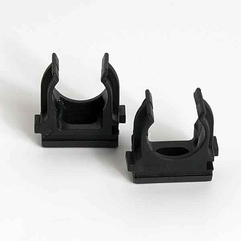 Держатель для труб (клипса) d16мм черн. (уп.100шт) TOKOV ELECTRIC TKE-LC-16-C05/100