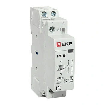Контактор мод. КМ 16А 2NО (1 мод.) EKF