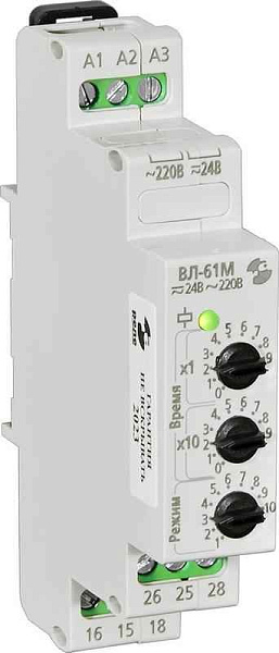 Реле времени ВЛ-61М 24В AC-DC/220В AC 10 режимов 0.1с.9.9ч Реле и Автоматика A8223-76911366 