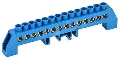 Шина нулевая в комб. DIN-изол. "Стойка" ШНИ-8х12-14-КС-С IEK YNN10-812-14DP-K07 