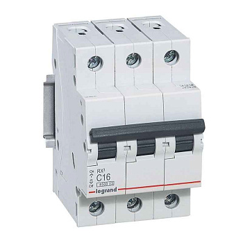 Выключатель автоматический модульный 3п C 25А 4.5кА RX3 ИЭК Leg 419710 Legrand