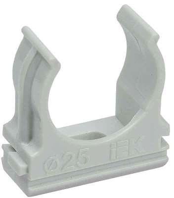 Держатель для труб (клипса) CF25 с защелкой ELASTA IEK CTA10D-CF25-K41-100 