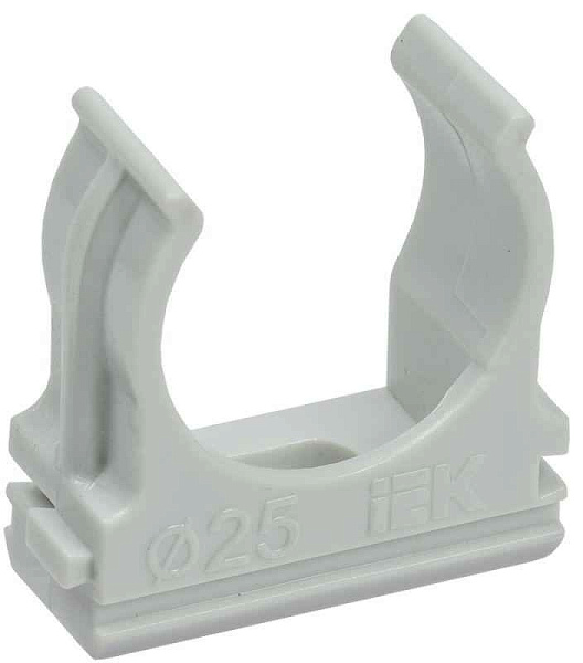 Держатель для труб (клипса) CF25 с защелкой ELASTA IEK CTA10D-CF25-K41-100 