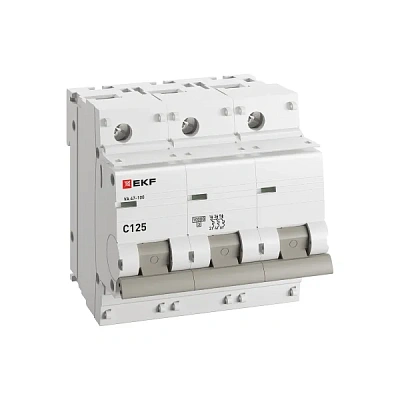 Автомат (ВА 47-100) 3п 125А (C) 10кА PROxima 