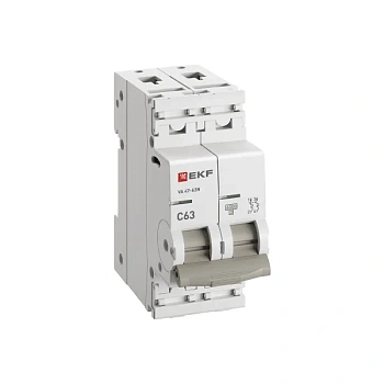 Автомат  2п 63А (C) (ВА 47-63N) 6kA EKF PROxima