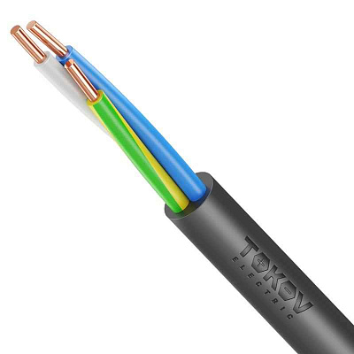 Кабель TOKOV ELECTRIC ВВГнг(А)-LSLTx 3х2.5 ОК (N PE) 0.66кВ (м) УТ000030893