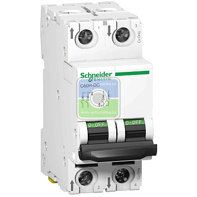 A9N61537 АВТ. ВЫКЛ.C60H-DC 2П 40А C 500В DC 