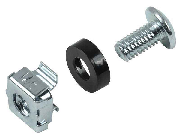 Набор винта с головкой под крестовую отвертку встраиваемая гайка для крепления на 19дюйм профиль (уп.1шт) ITK ITK-HP-28 