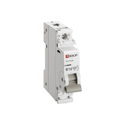 Автомат  1п 10А (B)  (ВА 47-63N) 6кА EKF PROxima 