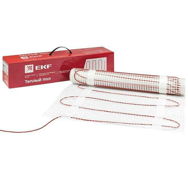 Комплект "Теплый пол" (мат) двухжил. 600Вт 4кв.м "Уют" PROxima EKF nm2-600-4 