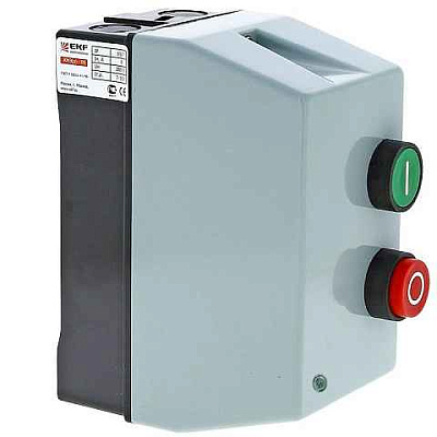 Контактор  9А 400В/АС3 в оболочке IP65 КМЭ с РТЭ Ir-5,5-8А и индик. EKF PROxima