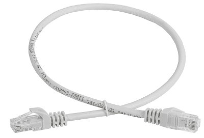 Патч-корд кат.5E UTP 1м сер. GENERICA PC01-C5EU-1M-G 