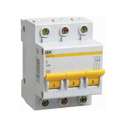 Автомат  3п 25А (D) (ВА 47- 29) ИЭК 