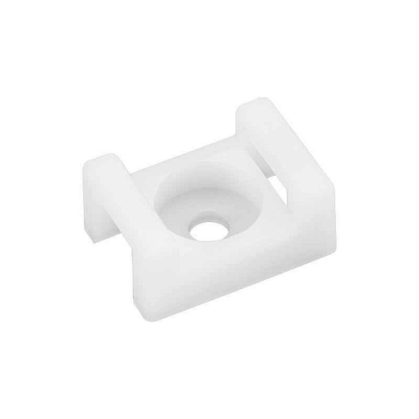 Площадка для крепления стяжки 22х16мм (ПС-2) бел. (уп.100шт) Rexant 07-2102 