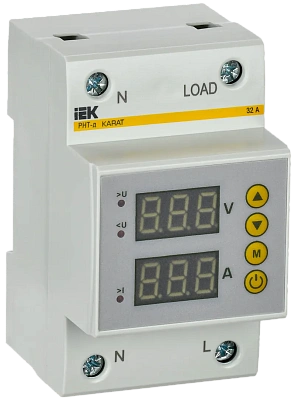 Реле напряжения и тока РНТ-д однофазное 54мм 32А IEK