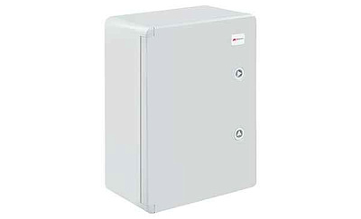 Щит навесной 350X250X150мм (ВхШхГ) с монт. панелью 295X185мм (ВхШ), с комплектом крепления на стену, дверь глухая, IP65, поликарбонат 