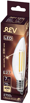 Лампа ЛЕД  E27  7,0Вт свеча мат.4К LED-M С37 Белсвет 41594